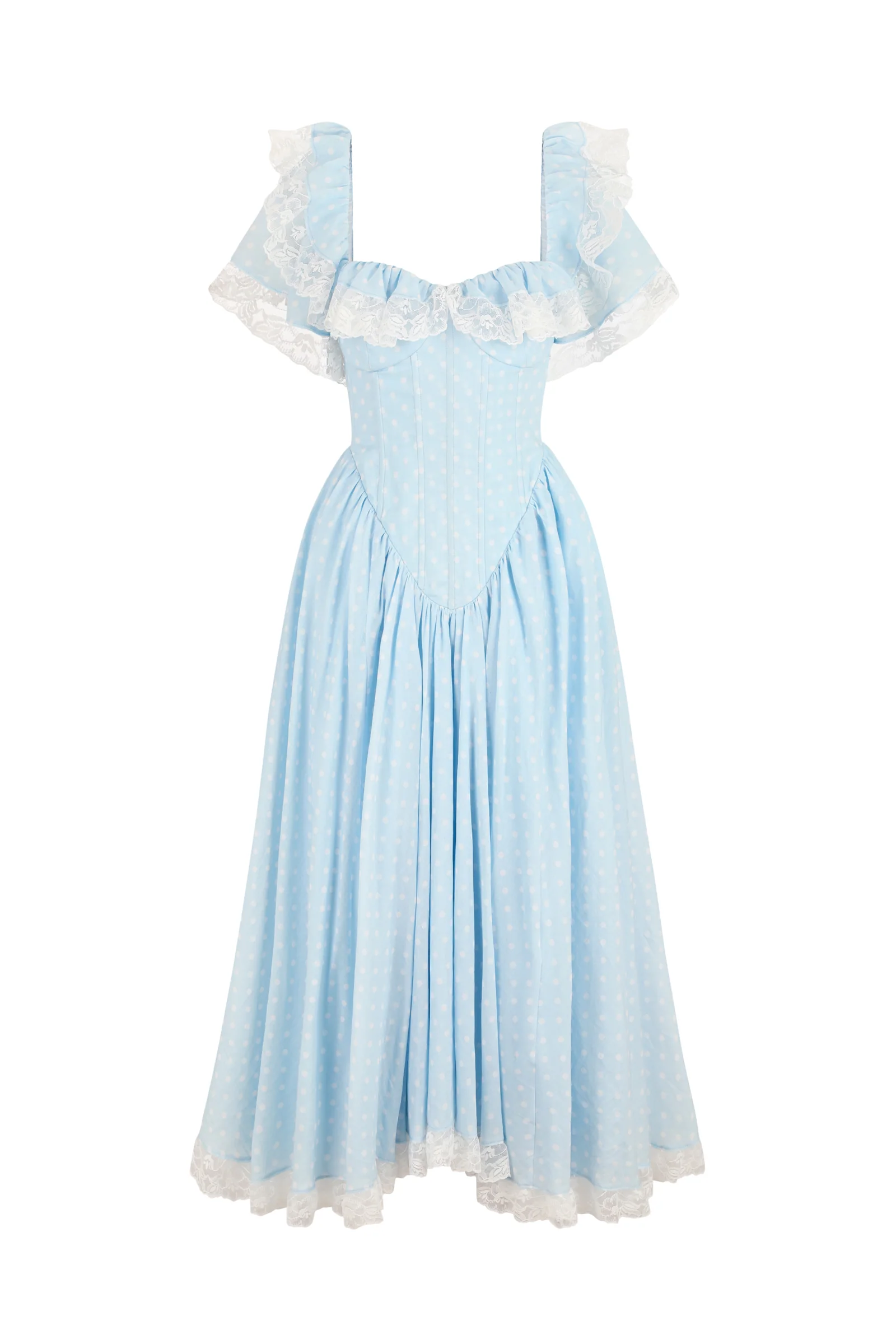 The Baby Blue Polka Dot Cupid Dress - Image 15