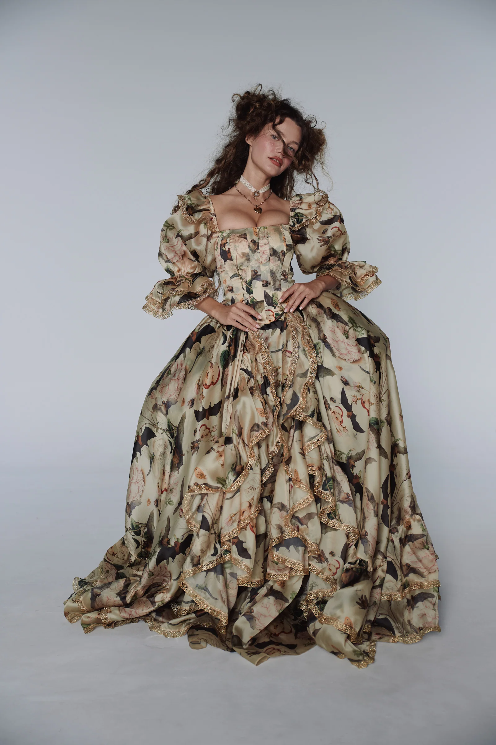 The Bats and the Bees Silk Courtesan Gown - Image 28