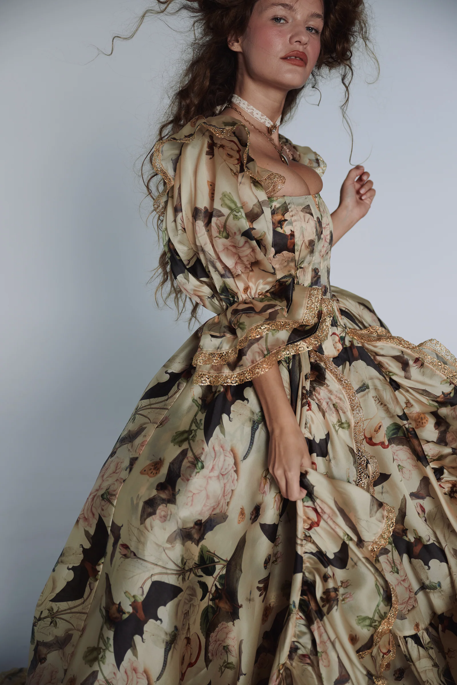 The Bats and the Bees Silk Courtesan Gown - Image 9