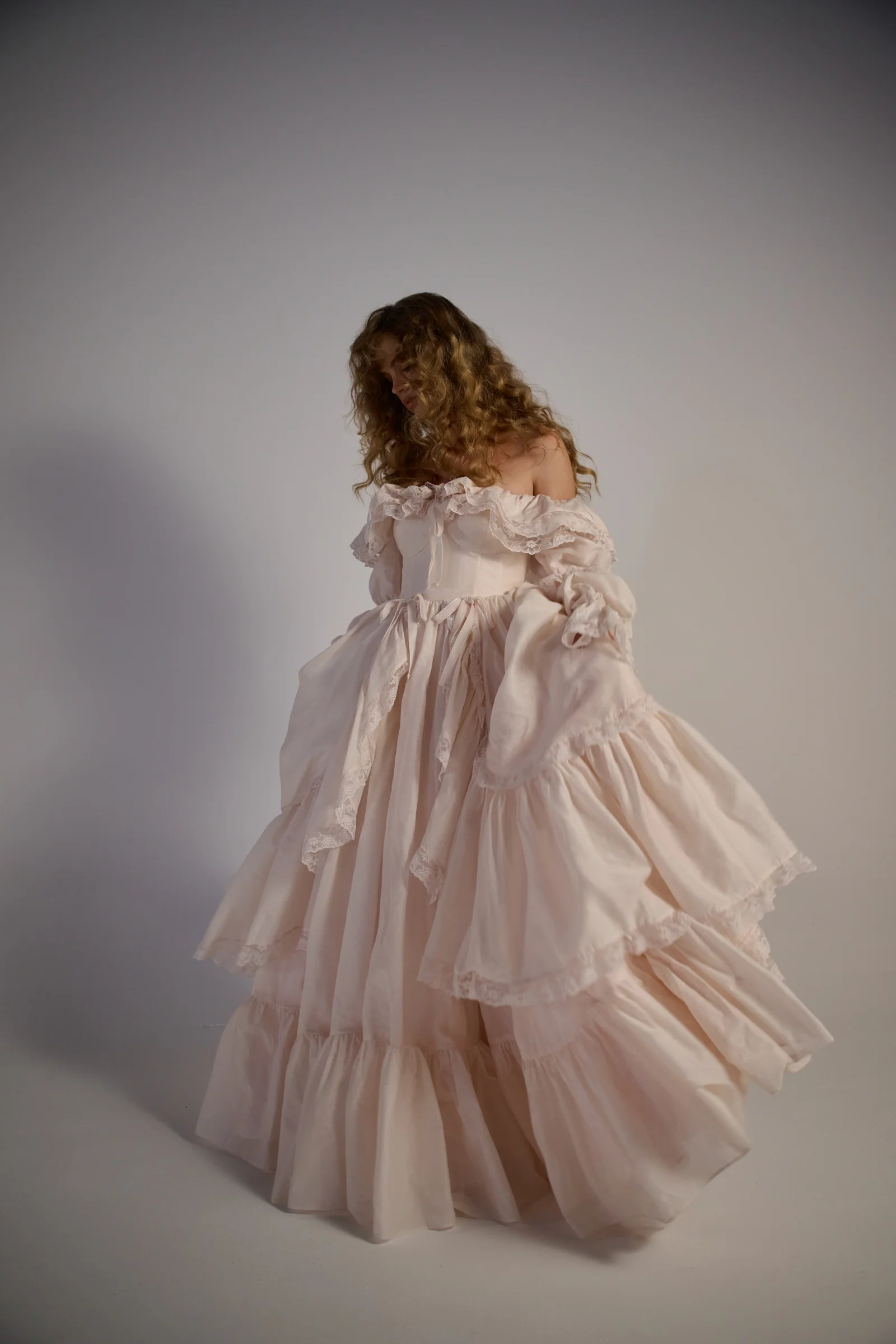 The Blush Silk Organdy Waltz Gown - Image 11