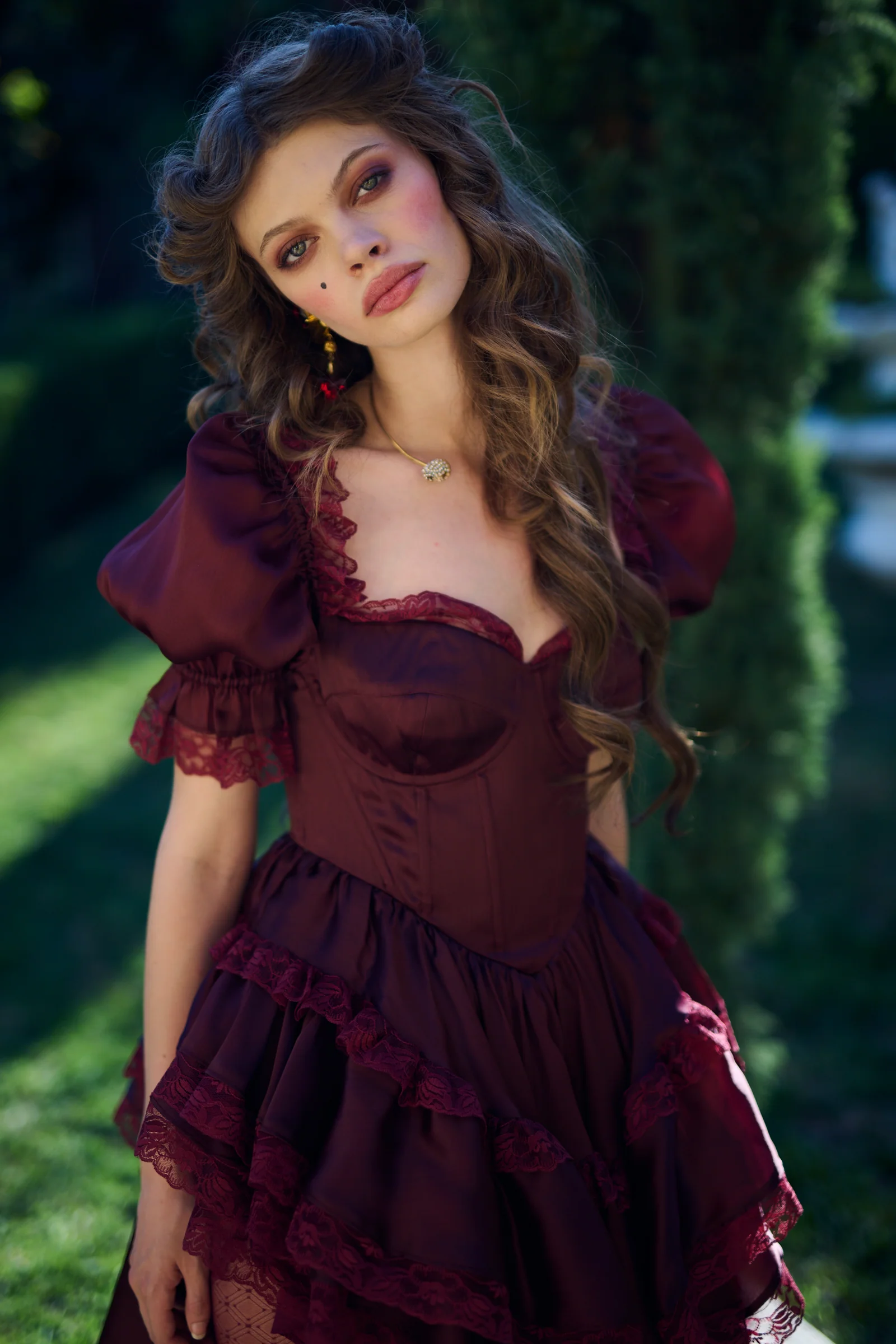 The Bordeaux Cecile Dress - Image 17