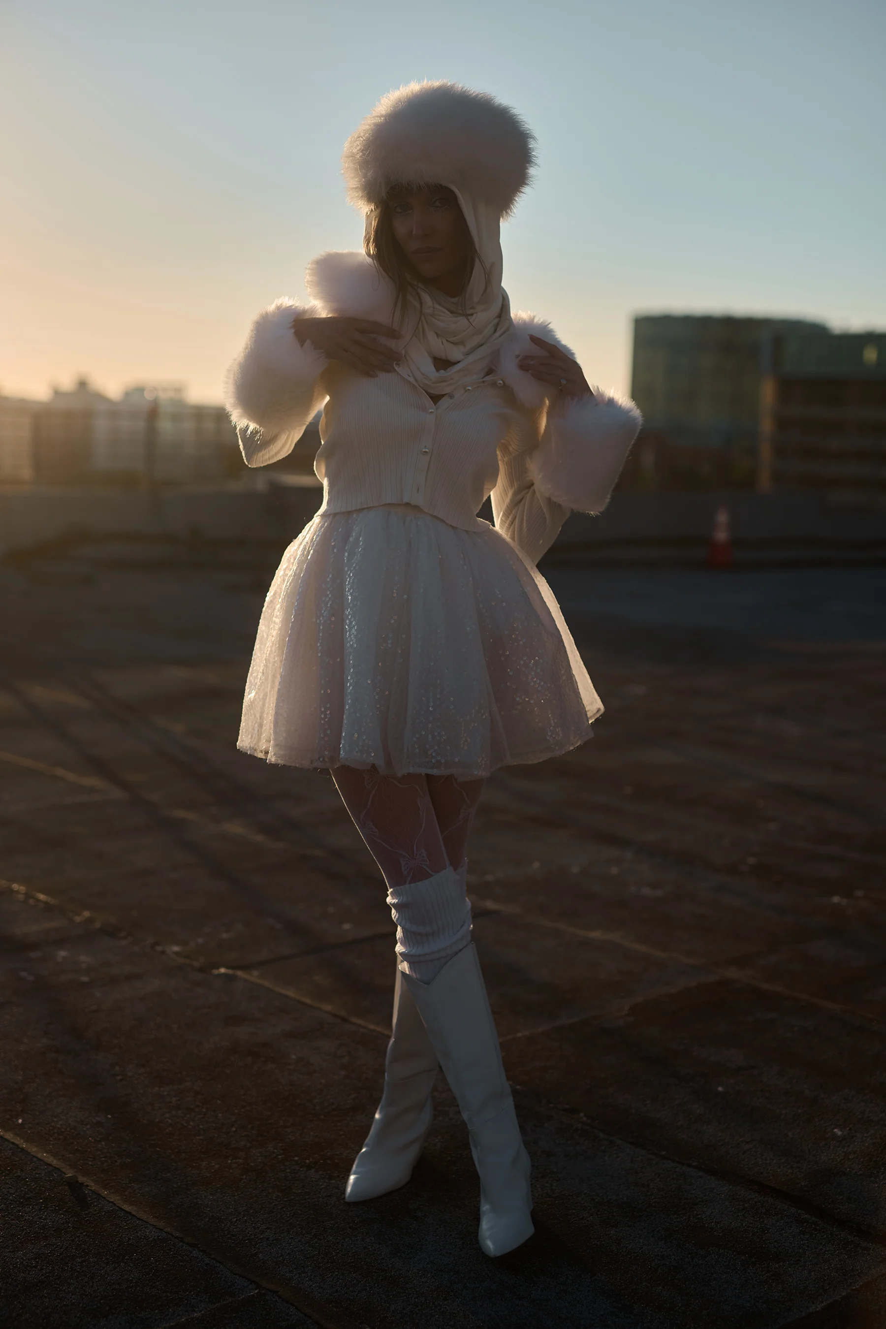 The Ivory Ice Skate Home Cardi - Image 10