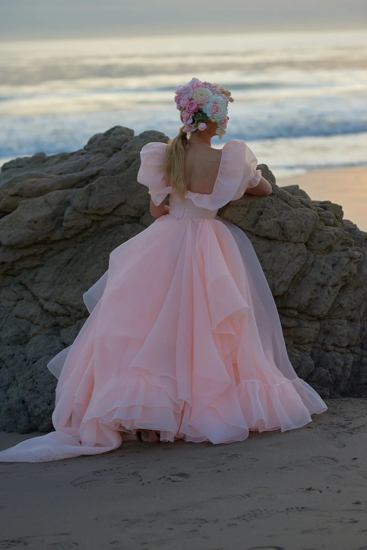 The Peach Fuzz in Bloom Bridal Gown - Image 8