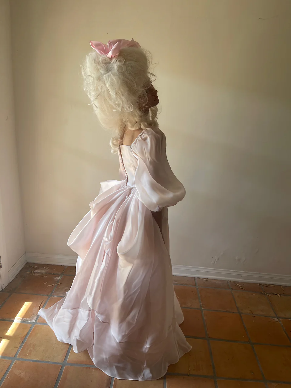 The Queen Of Angels Silk Gown Made to Order - Image 11
